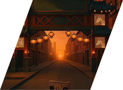 Hustle Slanted Carousel Background